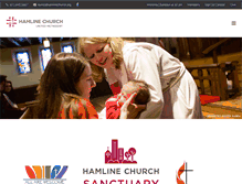 Tablet Screenshot of hamlinechurch.org